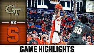 Georgia Tech vs. Syracuse Game Highlights | 2024-25 ACC Men's Basketball