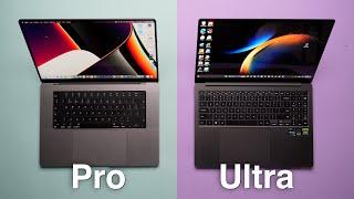 ПЕРЕИГРАЛ И УНИЧТОЖИЛ! Сравнение MacBook Pro 16 M1 Max vs Samsung Book 3 Ultra i9 13900H RTX 4070