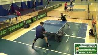 Alexander ZHIRNOV vs LehaFes Part 1/2 Moscow, Krylatsky Hills, Dynamo, Traning Table Tennis