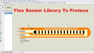 Add Flex Sensor Library to Proteus