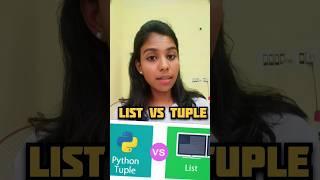 List vs Tuple in Python|What is list ⁉️What is tuple in python explained in Tamil #shorts #trending