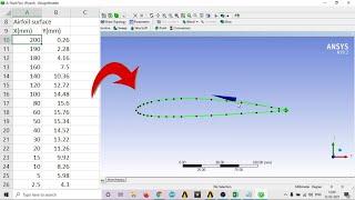 How to import Airfoil coordinates to ANSYS Fluent Design Modeler