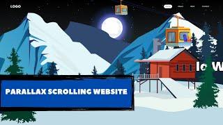 Parallax Scrolling Website | Moon and stars |  How to Make Website using Html CSS & JavaScript