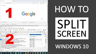 How to Split your Screen in Windows 10 for Multi-Tasking (Snapping Feature)