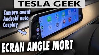 Screen with blind spot warning, front camera, CarPlay and Android auto