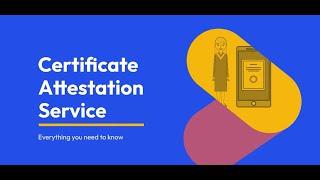 Certificate attestation for UAE | Degree , Marriage and Birth certificates