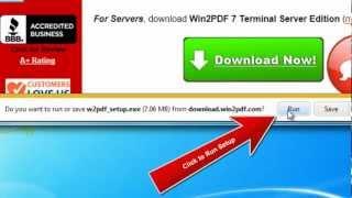 How to download and install Win2PDF