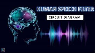 Human Speech filter circuit diagram. | Audio filters. | K7 Techie