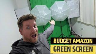 CHEAP AMAZON GREEN SCREEN HOME STUDIO SETUP FOR YOUTUBE CREATORS