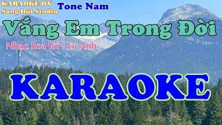 KARAOKE | Vắng Em Trong Đời - Châu Gia Kiệt | BEAT Tone Nam ( Tone F )