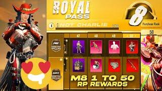 BGMI M8 ROYAL PASS MAXOUT  | PUBG M8 ROYAL PASS | M8 ROYAL PASS LEAKS 1 TO 50 RP |