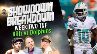 Thursday Night Football Showdown Breakdown - Bills at Dolphins DraftKings and FanDuel DFS Plays