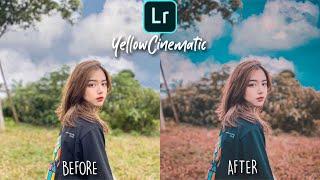 Yellow Cinematic-Tutorial Lightroom Mobile || Free Preset