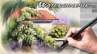  Easy Realistic Watercolor Landscape Painting Beginner to Advanced | जलरंग निसर्गचित्र पेंटिंग