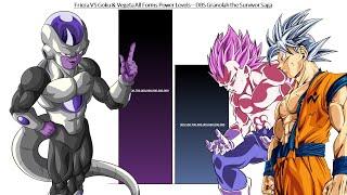 Black Frieza VS Goku & Vegeta All Forms Power Levels