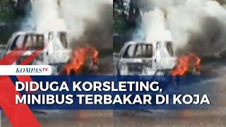 Mobil Tiba-Tiba Terbakar di Koja, 1 Pengemudi dan 2 Penumpang Berhasil Selamatkan Diri