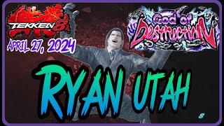 Tekken 8 ▰ (Ryan Utah) Bryan Fury Tekken 8 God DESTRUCTION Ranked Matches April 27, 2024