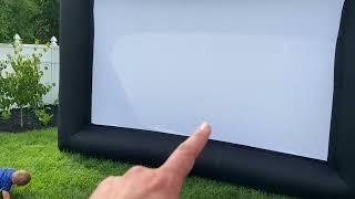 KHOMO GEAR Jumbo 20 Feet Inflatable Outdoor and Indoor Theater Projector Screen Review