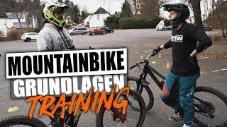 Anfänger Mountainbike Fahrtechnik Training mit Tomas -  MTB Basics Bremsen, Kurven, Springen