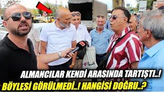 "ALMANYA'DA MİLLET AÇ GEZİYOR..!" deyince iki Almancı arasında tartışma çıktı..!