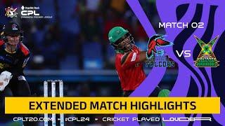 Extended Highlights | Antigua and Barbuda Falcons vs Guyana Amazon Warriors | CPL 2024