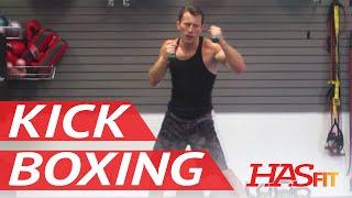 BEST 30 Minute Cardio Kickboxing Workout - Aerobic Cardiovascular Exercises - HASfit Cardio Training