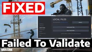 How To Fix Call of Duty Warzone 3 Files Failed To Validate & Will Be Reacquired