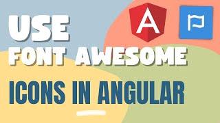 How to use font awesome icons in angular?