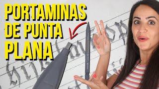 ️ DESCUBRO un PORTAMINAS de PUNTA PLANA para CALIGRAFÍA