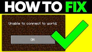 How To FIX Unable to Connect to World Minecraft Nintendo Switch (2024)