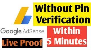 How to verify google AdSense account without Pin (2021)