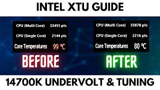 Intel i7-14700k Undervolting & Tuning Guide in XTU - Benchmarks