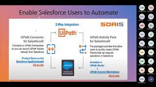 Salesforce Integration with UiPath | Webinar | SOAIS