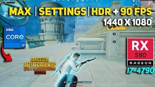 PUBG MOBILE TEST CORE I7 4790 WITH RX 580 8GB LATEST UPDATE 3.3