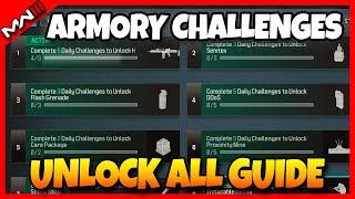 COMPLETE All Armory Challenges Fast in MW3! (Best Gamemodes)