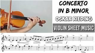 Free Sheet || Concerto In B Minor - Rieding || Violin Sheet Music