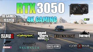 RTX 3050 4K Gaming : Test in 10 Games ft i5 12400F