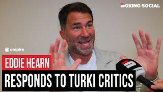 "YOU'RE A F**KING IDIOT!" - Eddie Hearn RESPONDS To Turki Alalshikh Critics, Tyson Fury Retirement?