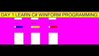 HOW TO LEARN C# .NET WINFORM PROGRAMMING IN 30 DAYS FOR BEGINNERS