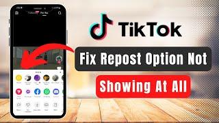 Fix Repost Option Not Showing on Tiktok !! (Quick & Easy)