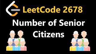 Number of Senior Citizens - Leetcode 2678 - Python