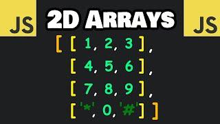 Learn 2D ARRAYS in JavaScript in 6 minutes! ⬜