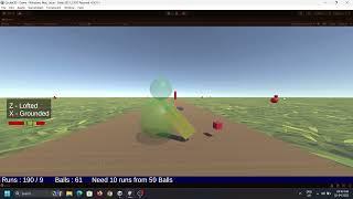 I am developing a Cricket game using Unity