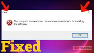 How To Fix "This computer does not meet the minimum requirement" - Intel HD Graphics Problem Fix