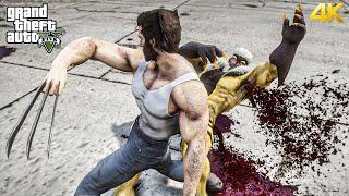 GTA 5 - Wolverine VS Sabretooth | Epic Death Battle!