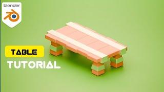 Stylized Table Tutorial in Blender | FusionArt 3D