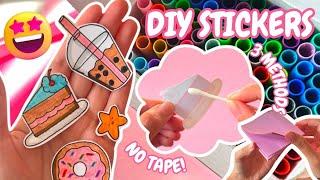 3 DIY STICKER METHODS YOU HAVEN'T SEEN BEFORE!!  (Original & Unique Ideas) NO STICKER PAPER