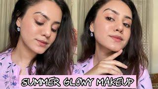 Summer nude glowy makeup/ Neutral glam makeup/ kp styles