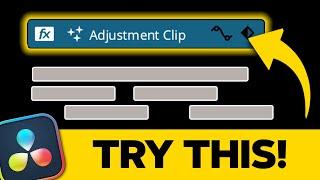 5 Pro tips for using ADJUSTMENT LAYERS in Davinci Resolve 19