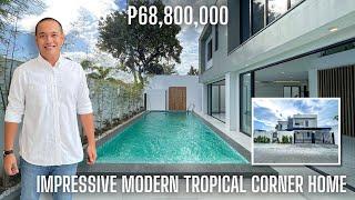 House Tour 316 | Impressive Modern Tropical Corner Home For Sale in BF Homes, Parañaque City